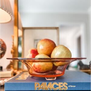 Pink Depression Glass Bowl‎